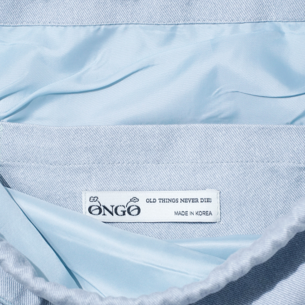 ONGO - Flower Knot Ruffle Bag_Sky 