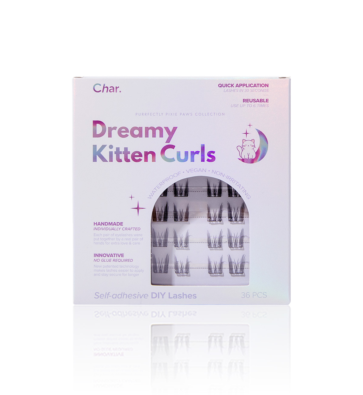 Char. 專利T形免膠水假眼睫毛（Dreamy Kitten Curls 36PCS）