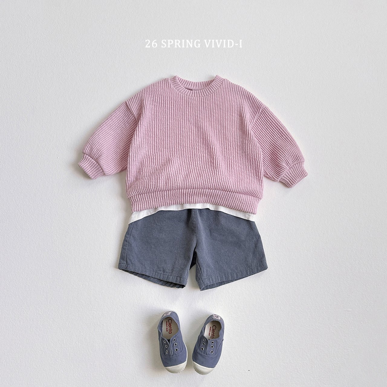 🌸預訂 韓國直送🌸🇰🇷VIVIDI三色寬鬆羅紋針織衛衣