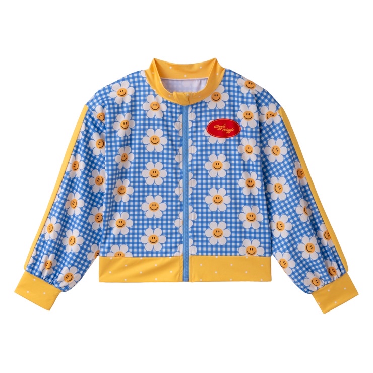 🇯🇵限時預訂 日本直送🇯🇵Wiggle Wiggle花花藍色格紋防曬衣