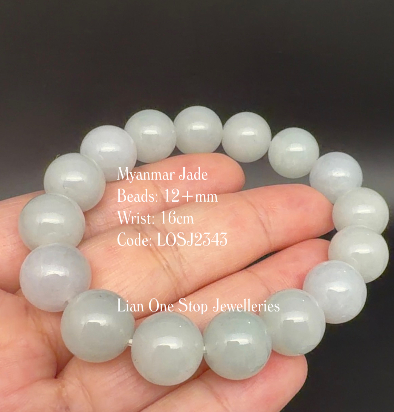 Code: LOSJ2343 Myanmar Jade 12+mm  