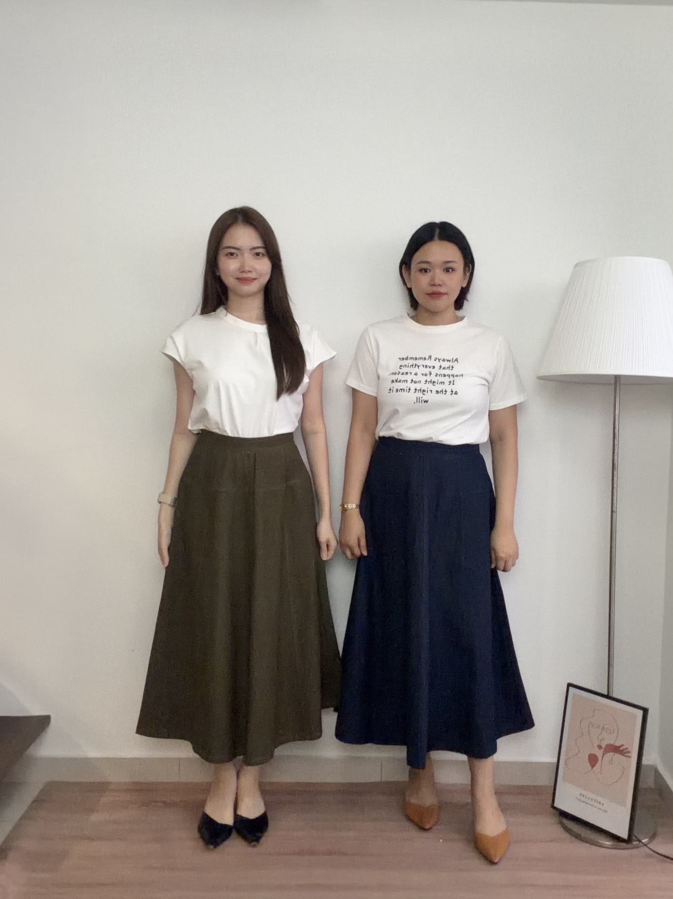 S2027 A Line Long Denim Skirt - 3 Colors