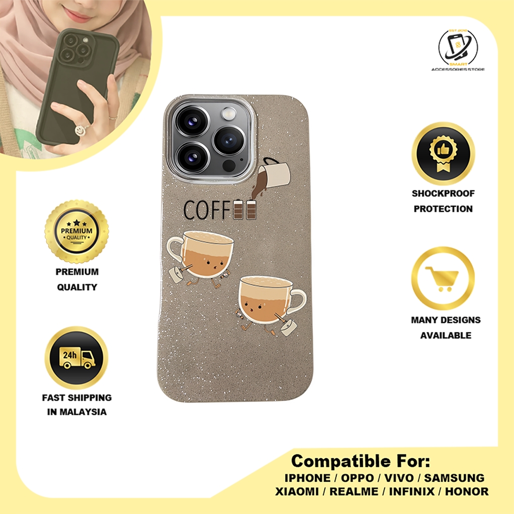 BLING CASE PHONE FOR IPHONE - DESIGN COFFEE B
