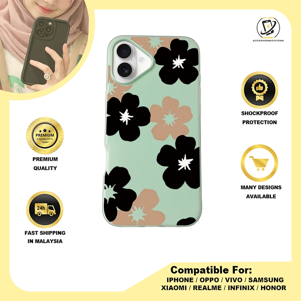 JELLY CASE PHONE FOR IPHONE - DESIGN FLOWER A3