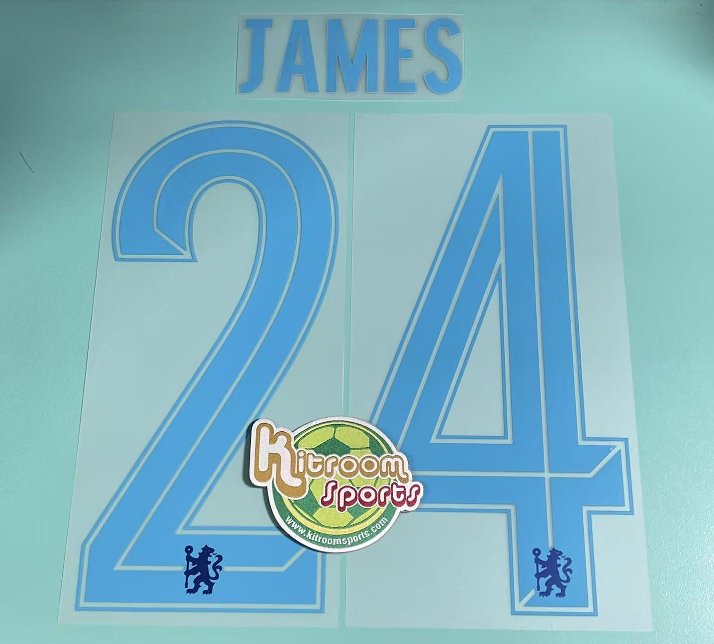 2022-23 Chelsea Away UCL Nameset #24 JAMES