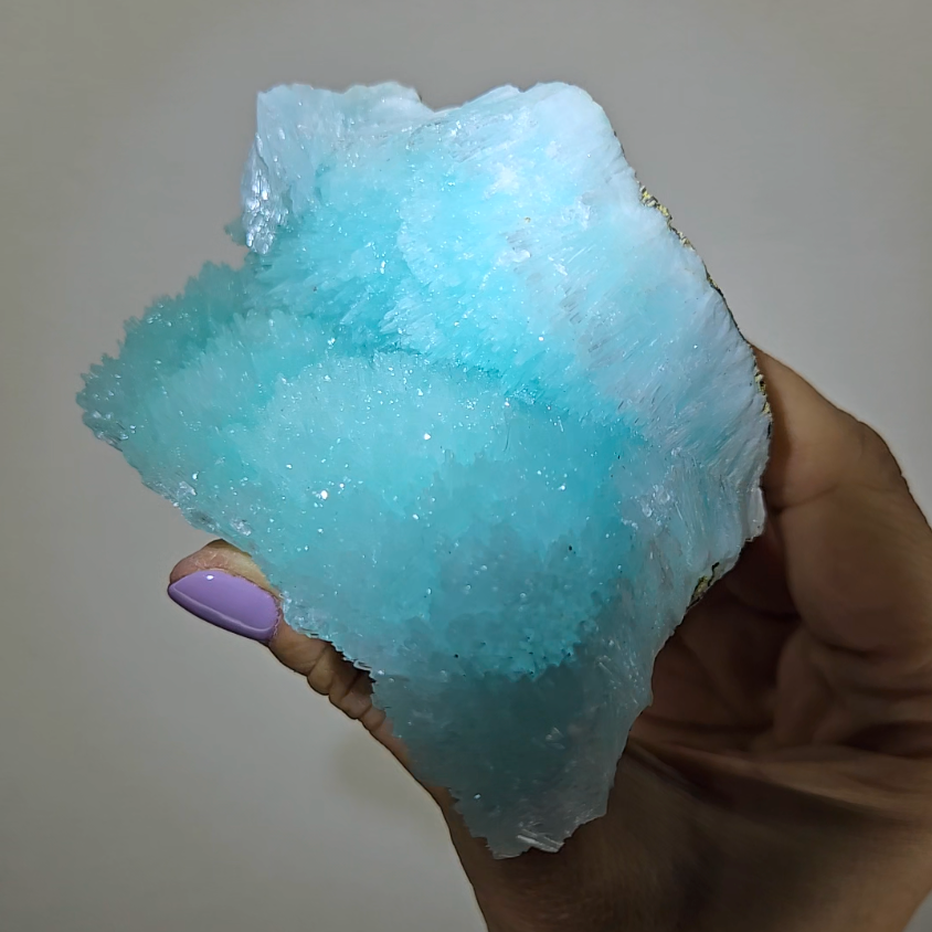 Blue aragonite needle cluster - AR50