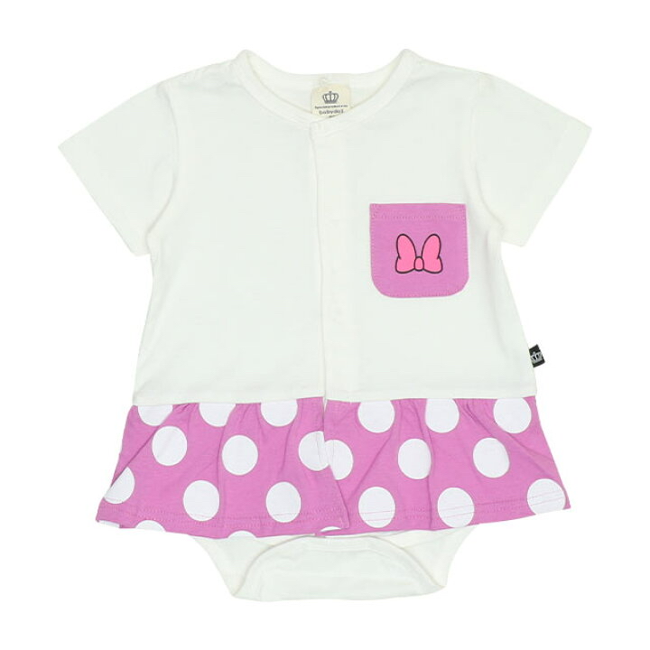 🇯🇵預訂 日本直送🇯🇵Babydoll x Disney兩色人物造型連帽短袖包屁裙