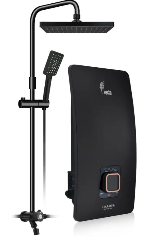 Champ Vesta Instant Water Heater With Rain Shower Set