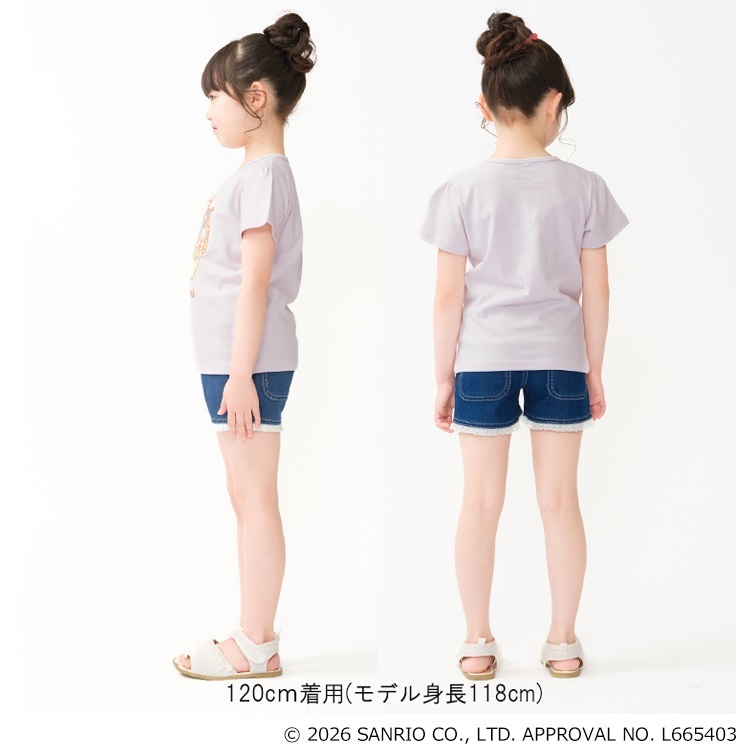 🆕【⭐訂購⭐】  日本直送🌀#Kuromi / #Cinnamoroll 薄紗緞帶短袖Tee🌀[ELCA-0228][260425]