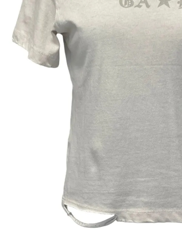 Gothic Star Distressed Crop Top