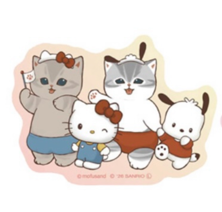 Mofusand 鯊魚貓 貼紙｜預訂
