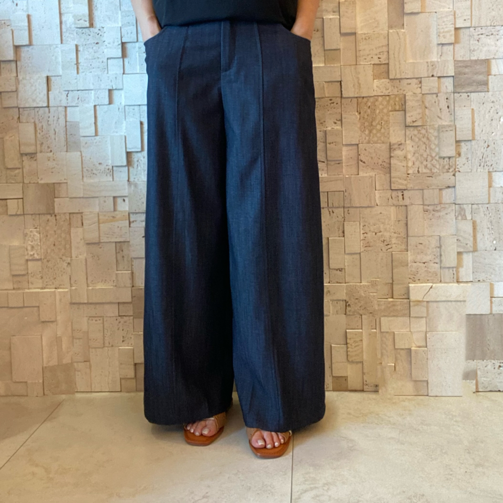 B00564 垂墜感闊腿褲