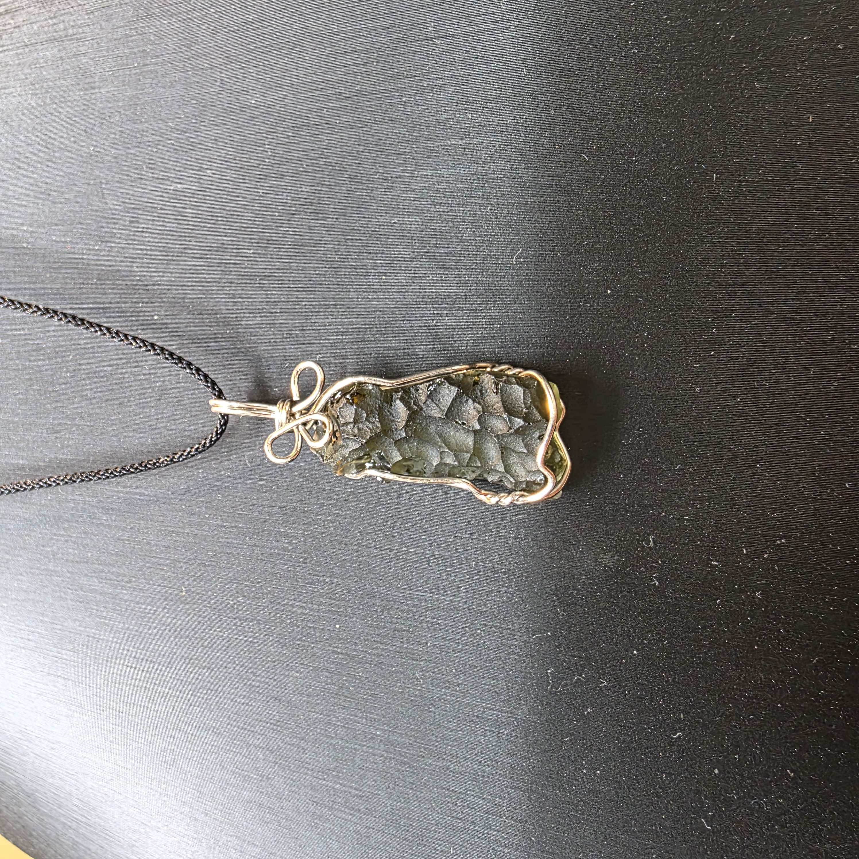 捷克綠隕石原石吊飾