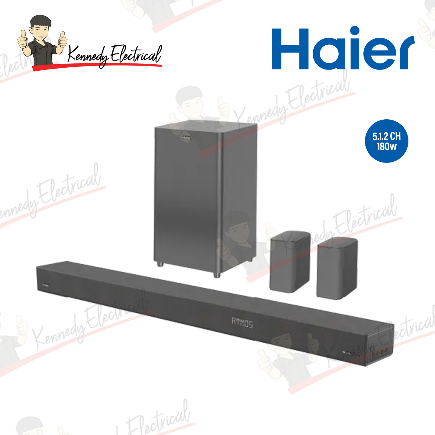Haier 5.1.2ch Dolby Atmos Soundbar with Wireless Subwoofer (HSD512S6)