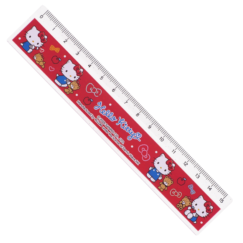 Hello Kitty15cm Plastic Ruler 膠間尺