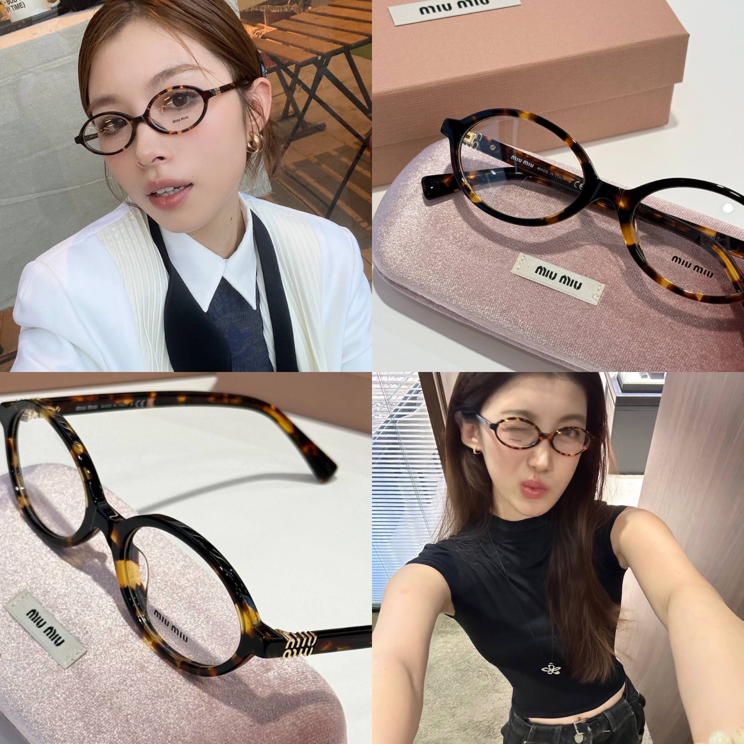 現貨好價💖MIUMIU 熱賣款平光鏡 除咗遮素顏樣，仲係用嚟襯衫✨