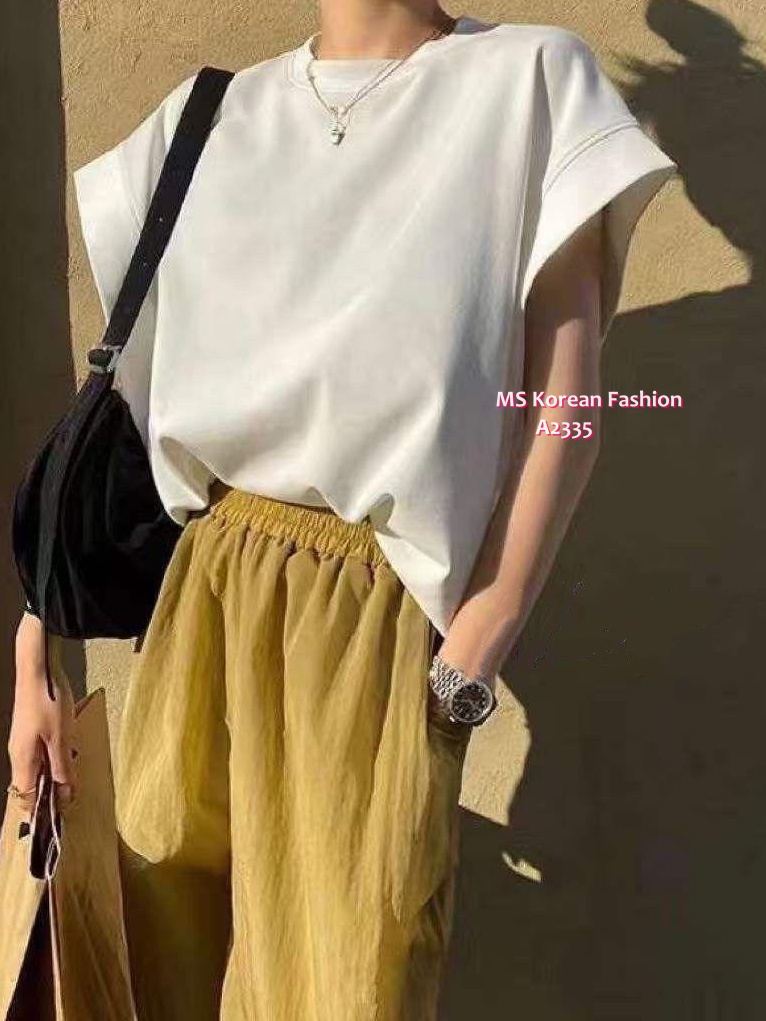 A2335 韓國🇰🇷靚色太空棉top
