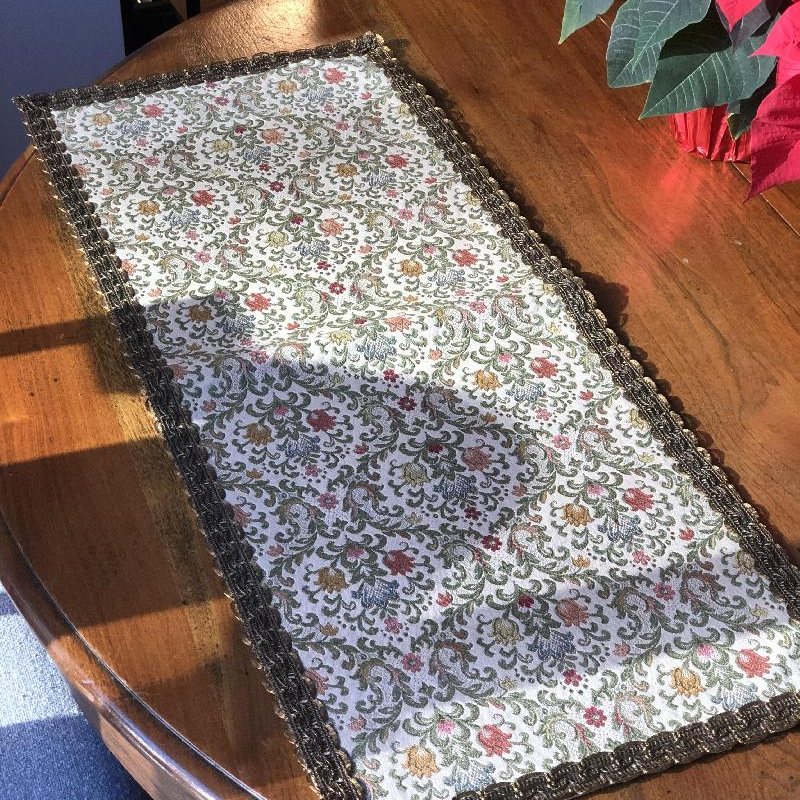 C.a. 1970s Italian Brocade Tapestry Vanity Dollies/Table Mats/Place Mats(MT293)