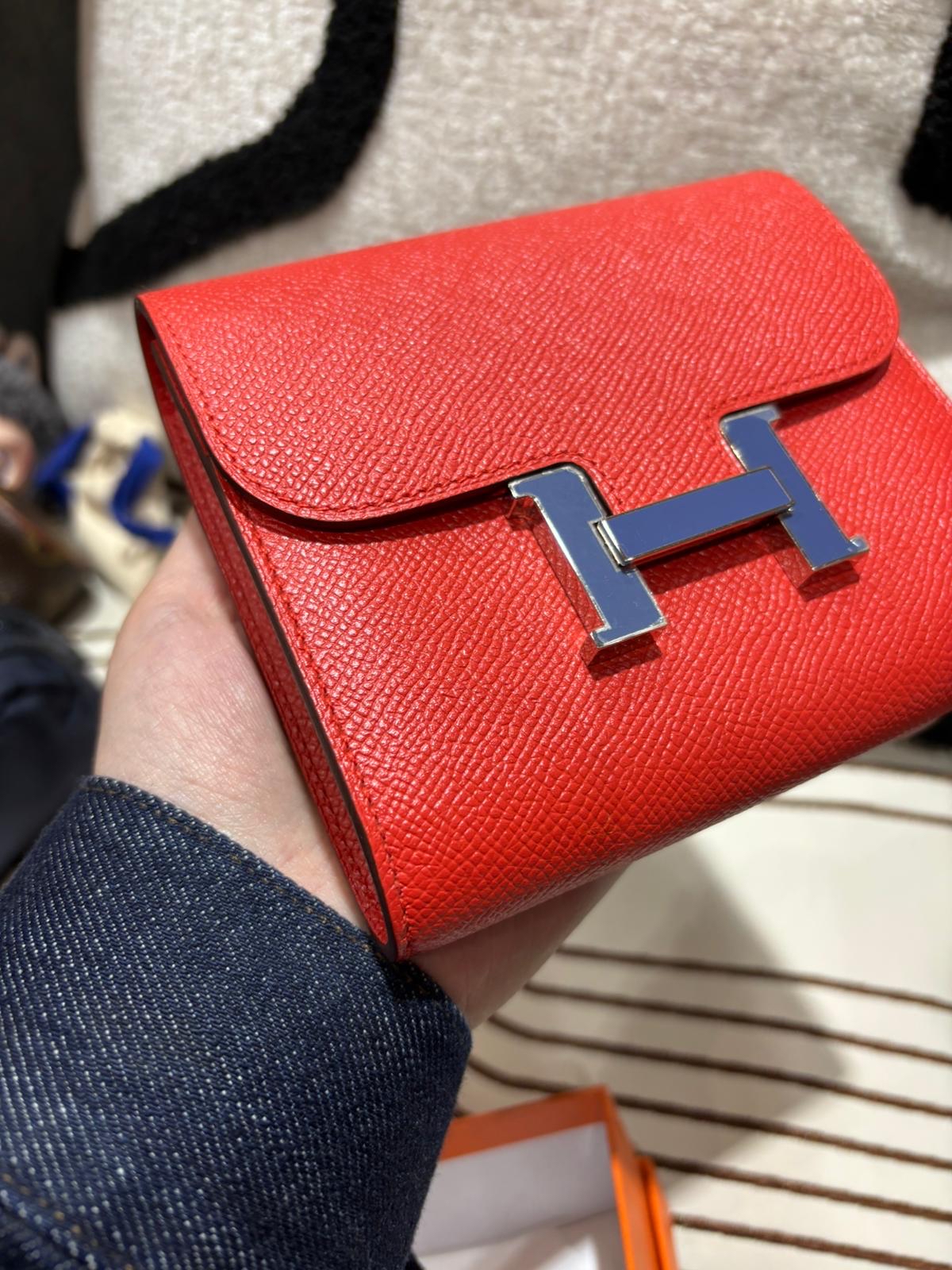 Hermes Constance Wallet Stamp C 100%Authentic, 98%New ✅Box