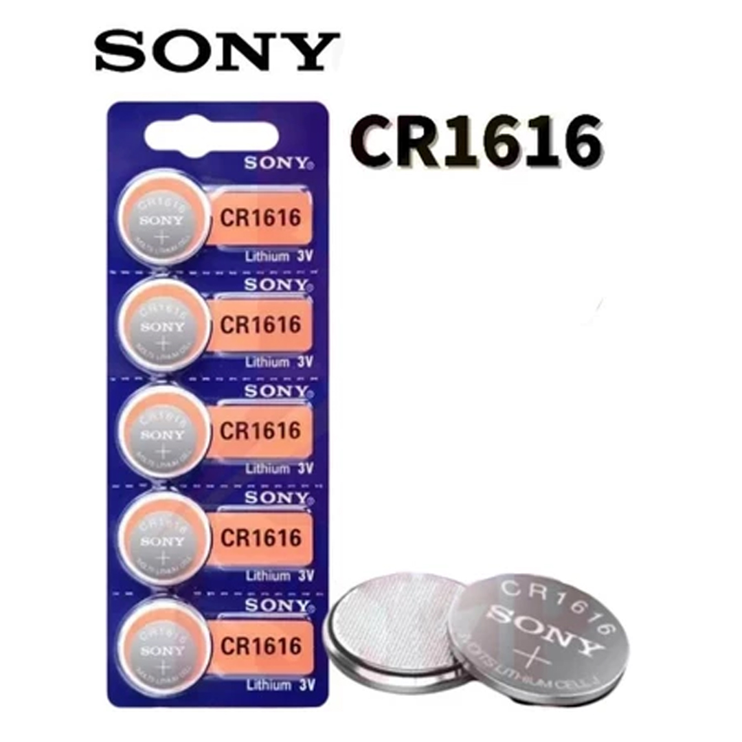 SONY CR1616 鈕扣電池 3V 電餅 電芯 鈕型電池 - 1粒裝 / 5粒裝 SONY CR1616 Button Battery 3V Cake Cell - 1 Cell / 5 Cells