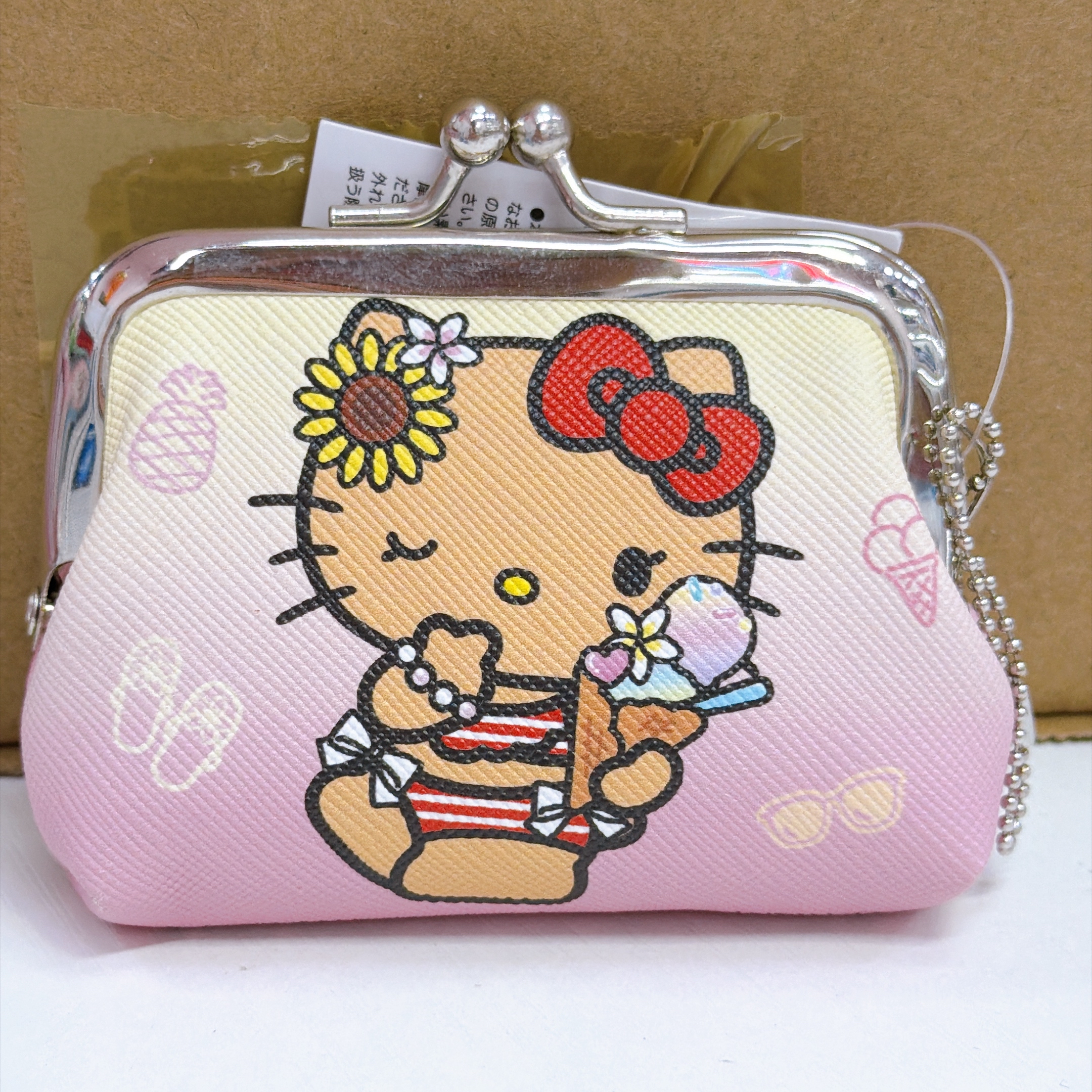 日本直送Sanrio 夏天黑皮系列 散子包 口金包