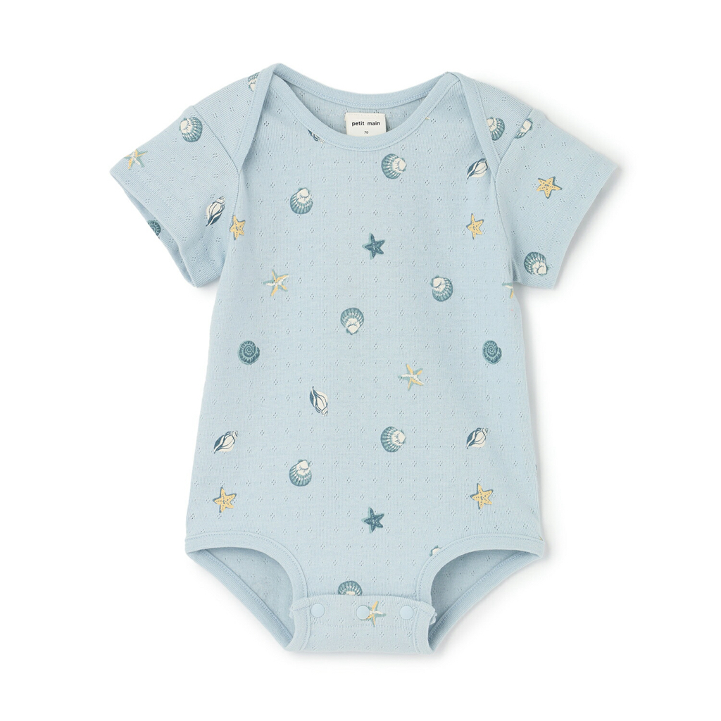 🇯🇵預訂 日本直送🇯🇵Petit Main六色印花通花短袖包屁衣