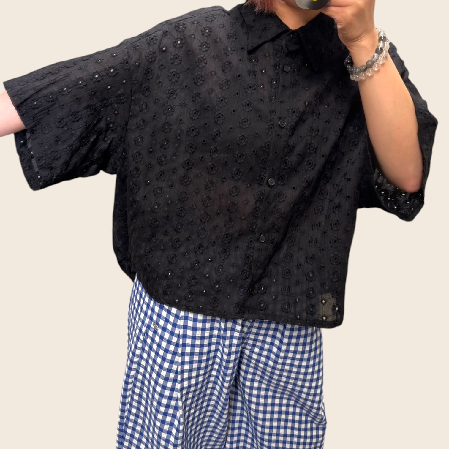 221417 Lace短袖恤