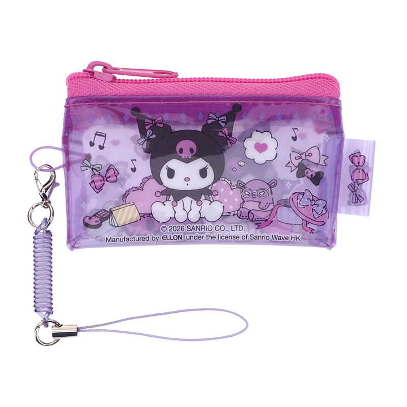 Kuromi Mini PVC Mesh Bag w/ Spiral Cord 迷你PVC袋電話繩