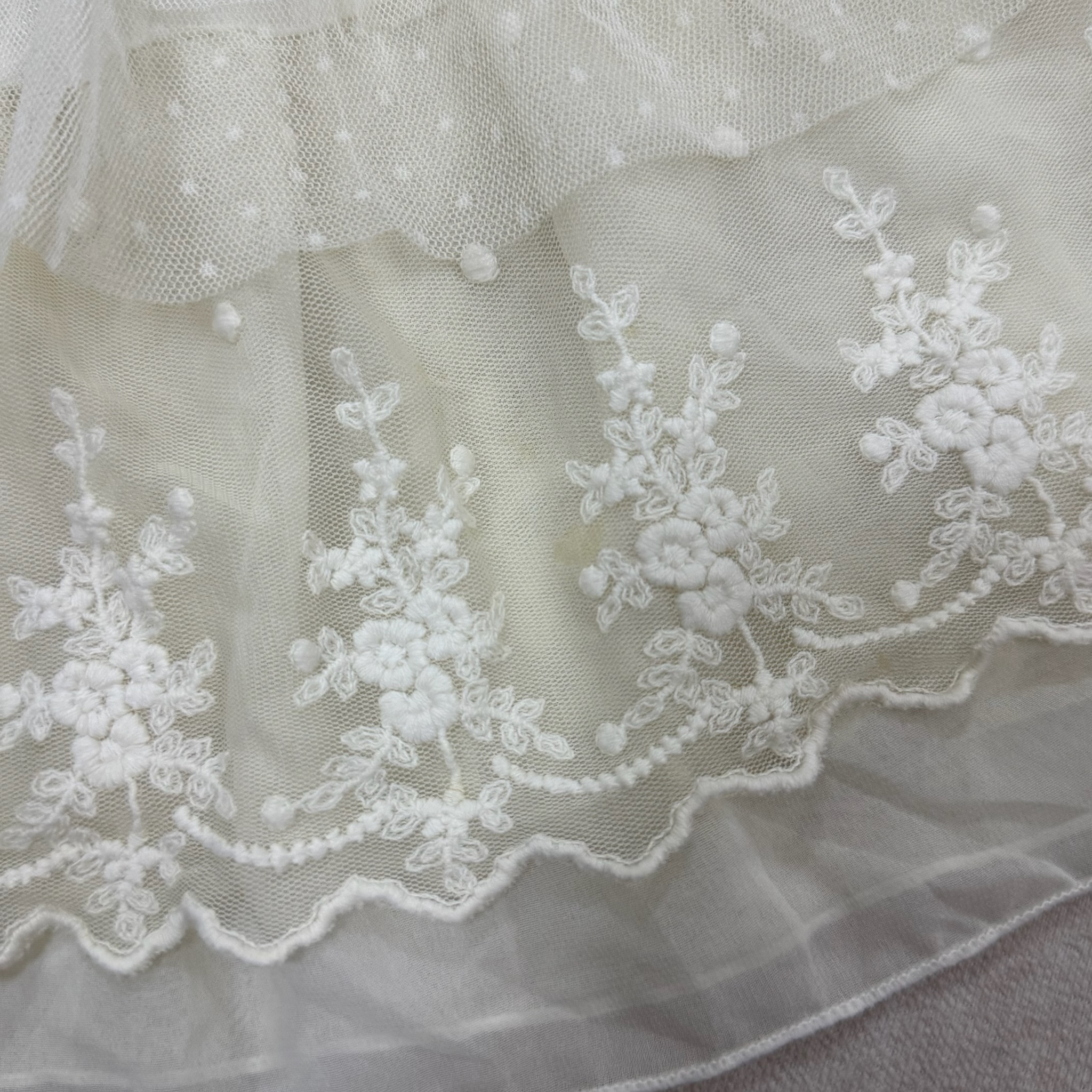 Ethereal Lace Tiered Skirt