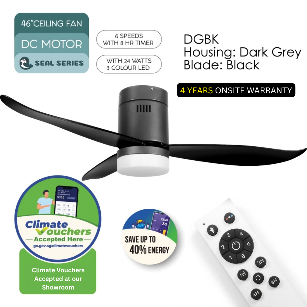 iFan 46in DC Motor Ceiling Fan 6 Speed Selection (IF8346) RU