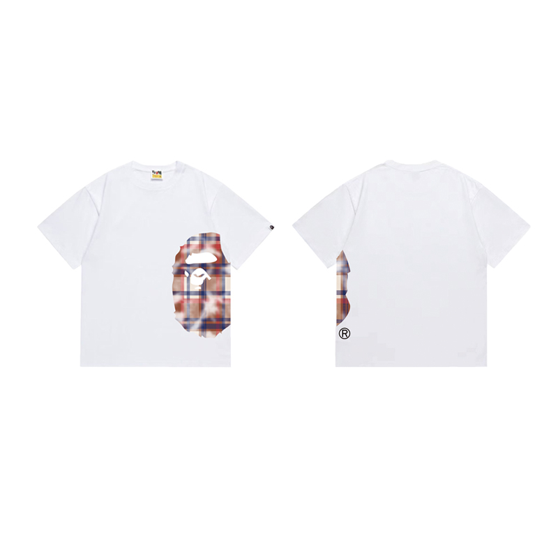 Bape Check Big Ape Head Tee
