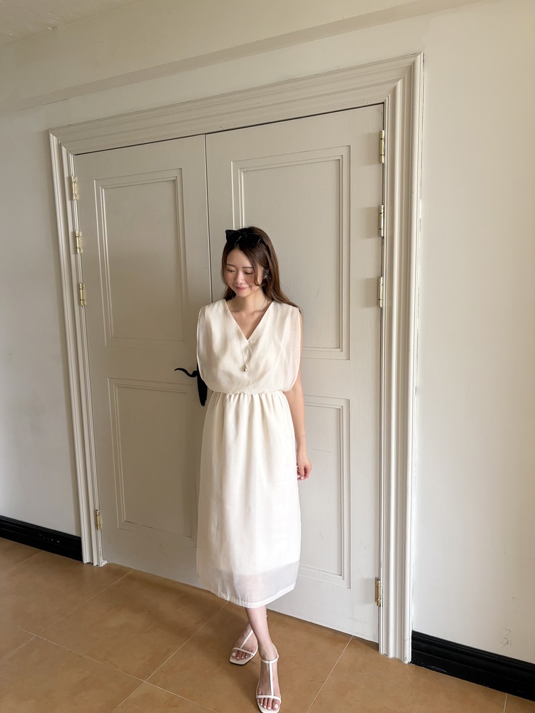 The Romance Two-Way Dress (Cream)