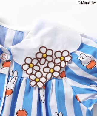 🇯🇵預訂 日本直送🇯🇵Apres les cours x Miffy系列兩色人物滿印條紋翻領連身裙