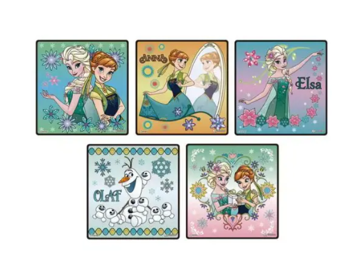 日本Bandai Namco 魔雪奇緣 Elsa Anna 水彩畫冊 | 變色水畫遊戲書 | 神奇水畫筆 平行進口