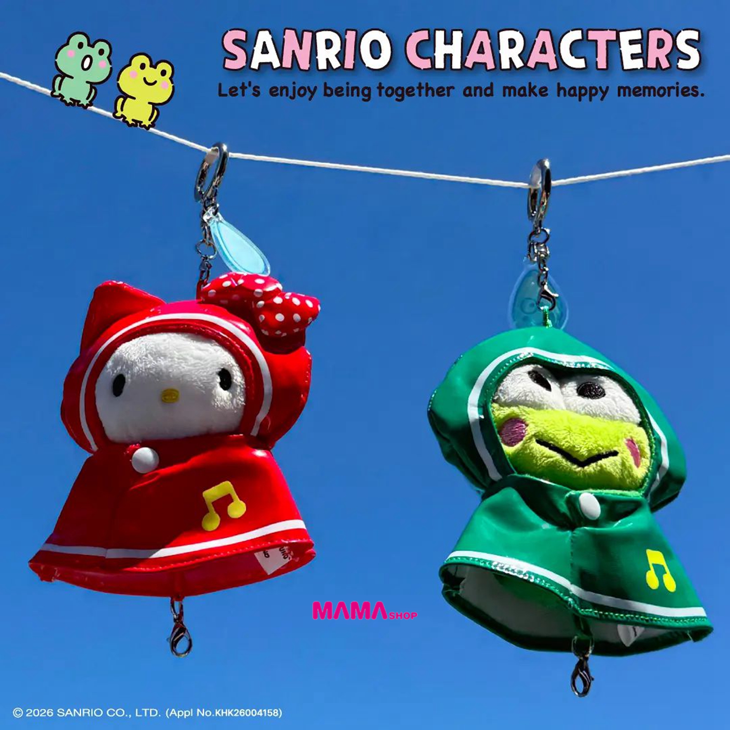 韓國直送 Olive Young x Sanrio 雨衣版匙扣