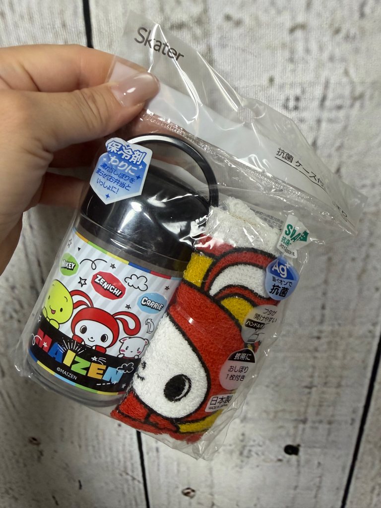 <門市現貨清貨 🈹>日本製Skater卡通毛巾連收納盒