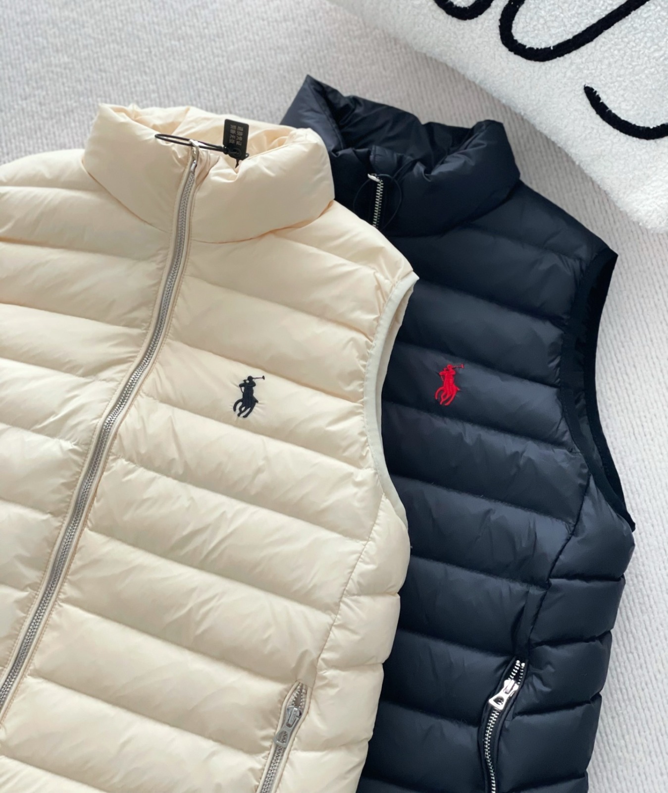 POLO RALPH LAUREN Horse Embroidered Quilted Vest 輕薄排骨羽絨棉背心