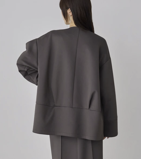 簡約風無領外套 - 2026 流行穿搭  女士外套 春夏秋時尚穿搭 優雅日常 成人休閒 易於配搭 日本直送   #JP-I-260007