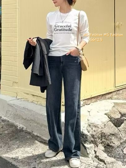 G6122/G6123 韓國🇰🇷靚料字母長袖tee