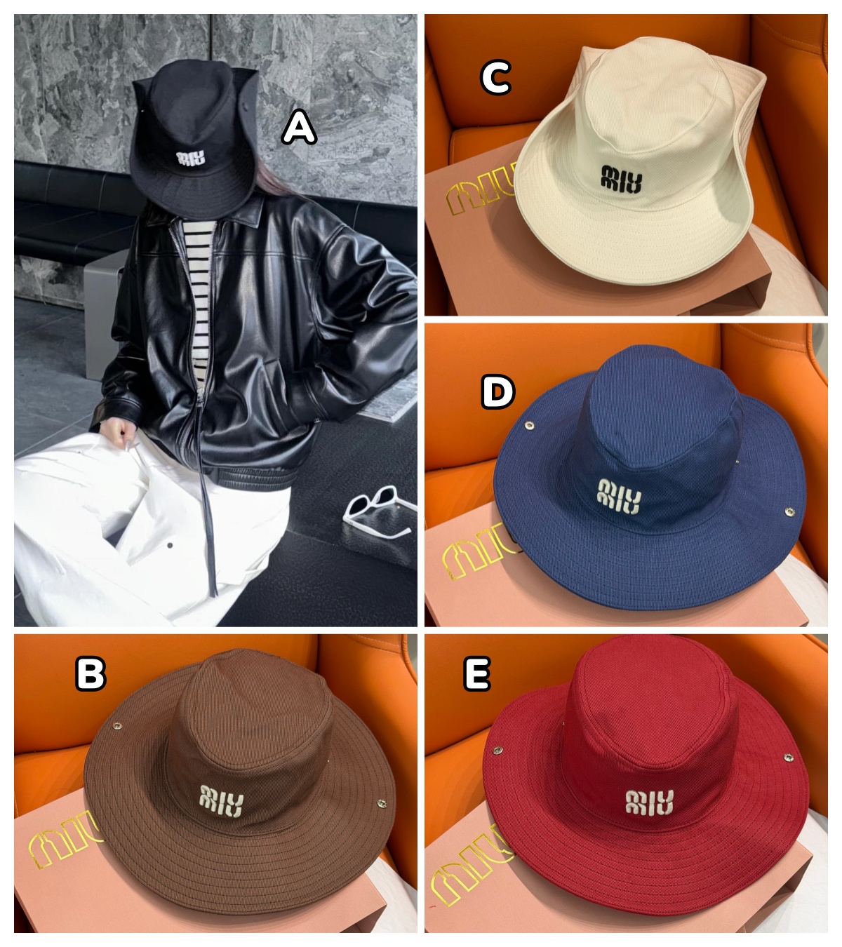 【原單】Miu Miu Drill hat 漁夫帽