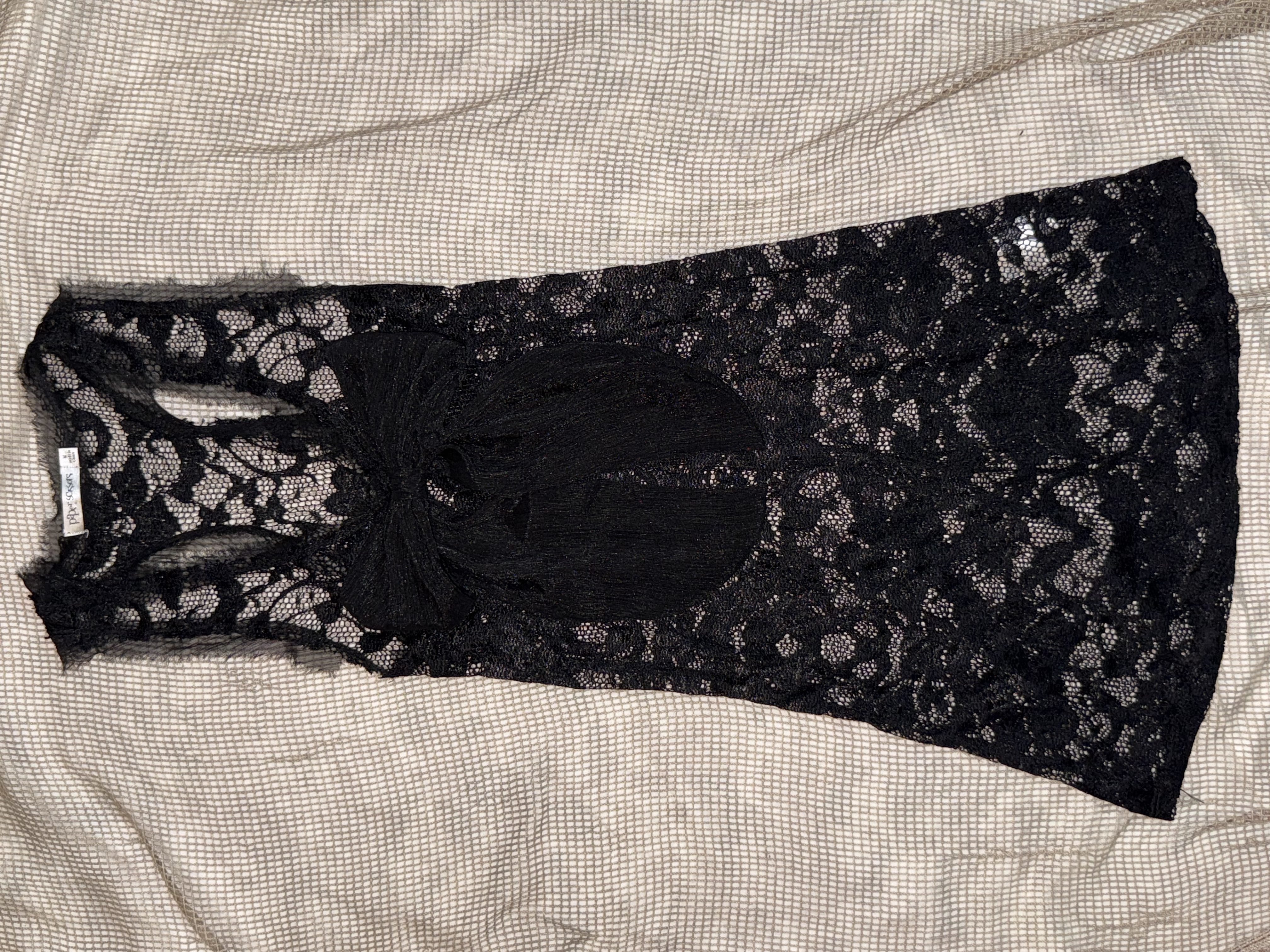 Gothic Bow Lace Dress