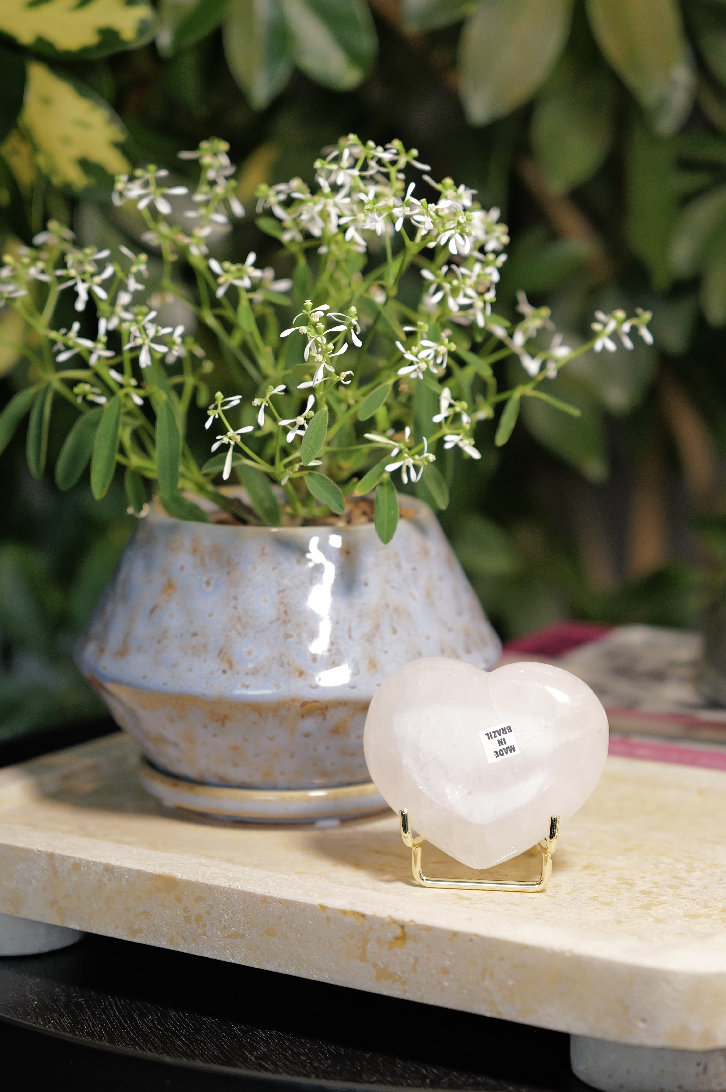 ༒7.2cm 粉水晶愛心༒   RQ.6846H3TG1mn-RA2*1MT