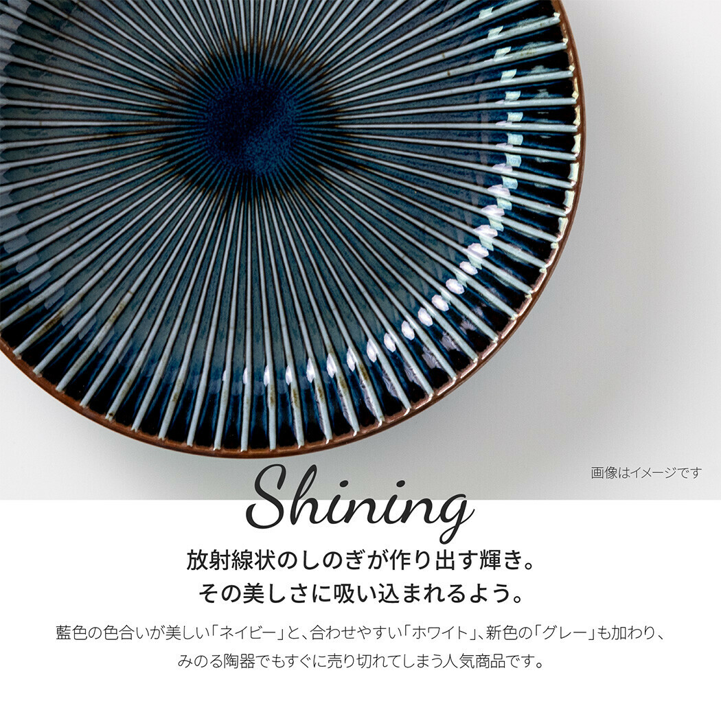 美濃燒 窯變 SENDAN 22.5cm 深碟