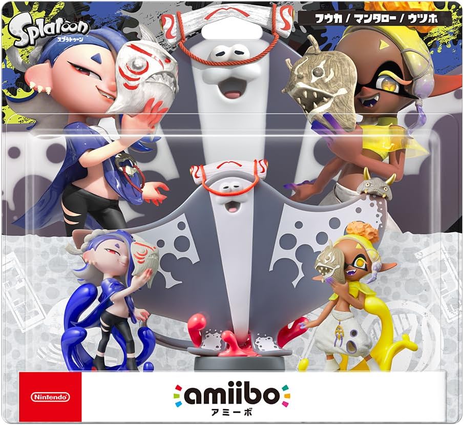 [現貨][amiibo] 三件裝(莎莎/曼曼/鬼福)(斯普拉遁系列) 