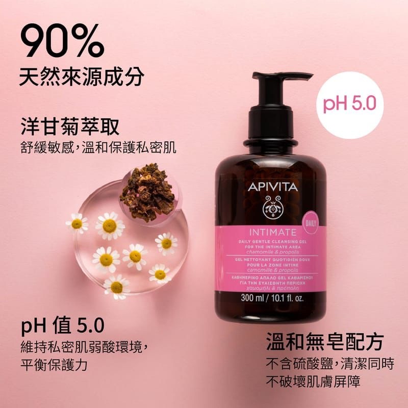 《限時預購》APIVITA女性私密清爽潔膚露300ml