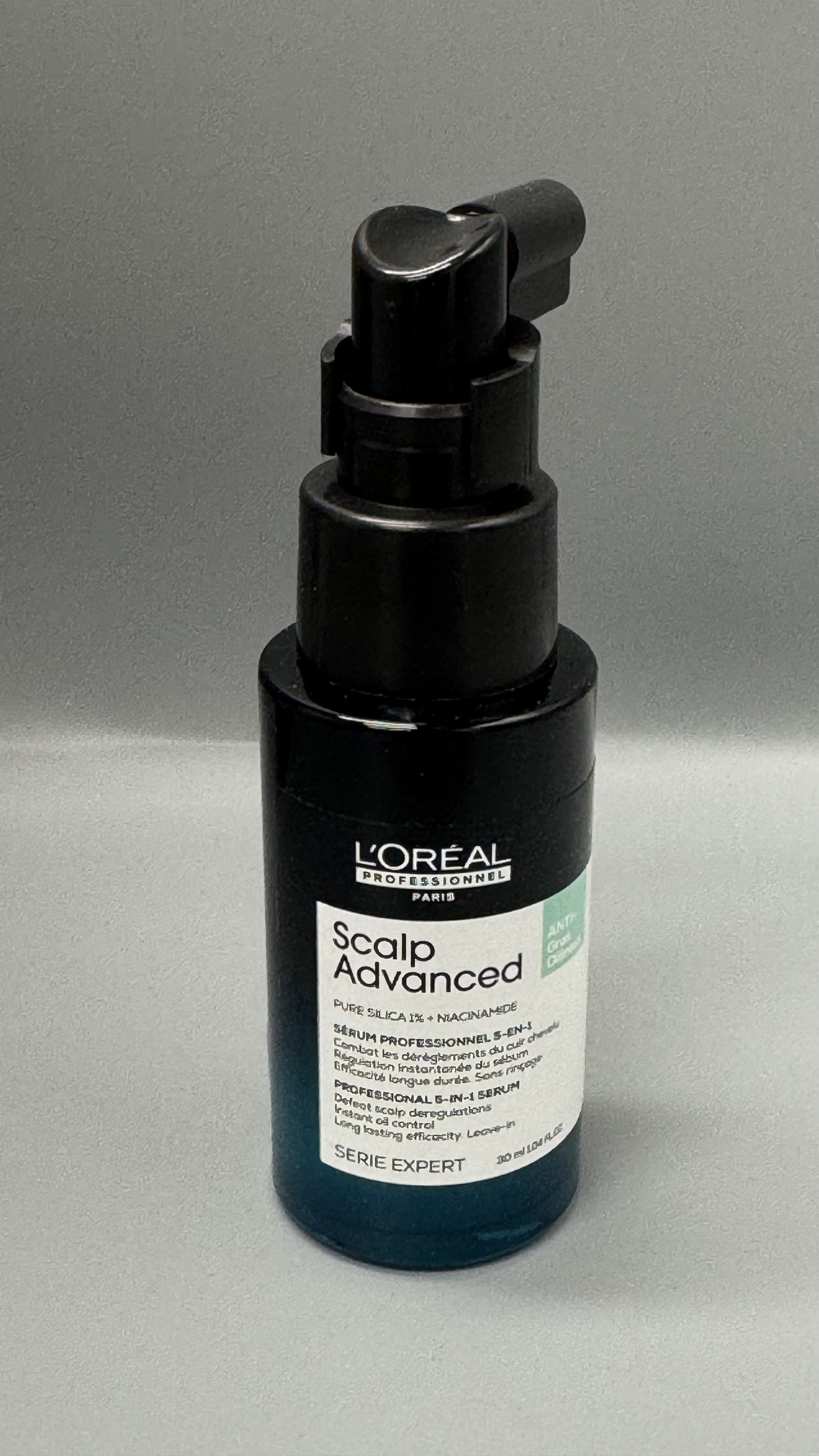 L’Oréal Professionnel Scalp Advanced Anti-Oiliness 5-in-1 Scalp Serum 30ml｜Leave-In Oil Control for Oily Scalp