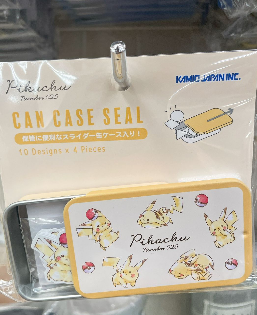 Kamio Japan Inc. POKEMON 貼紙推蓋收納盒 - 02260041