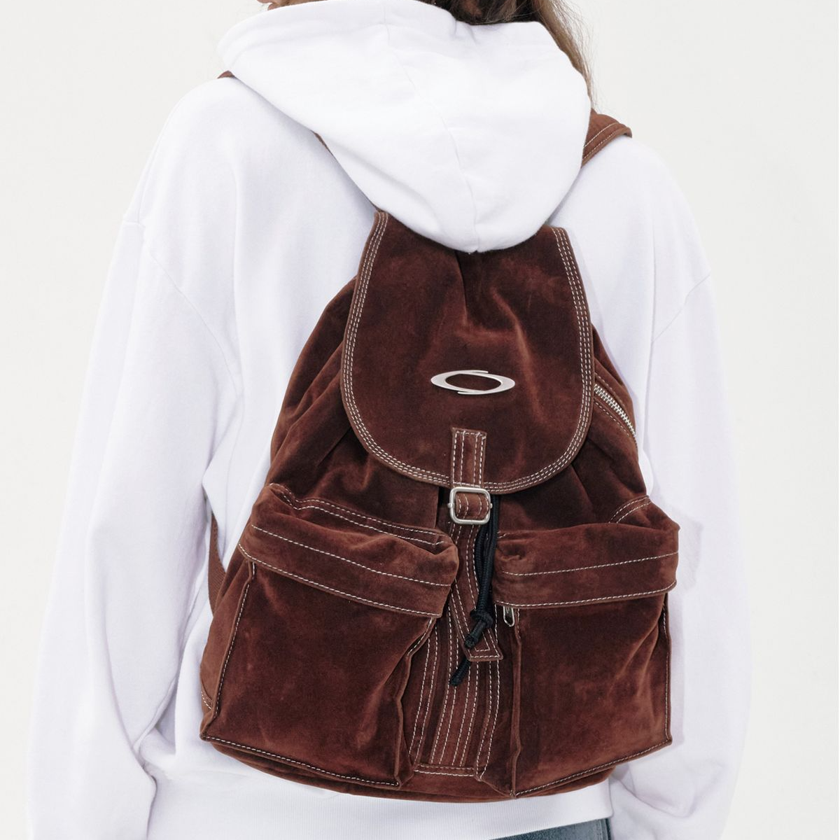 [減價優惠][NOIAGO] Suede Flap Backpack (2色)