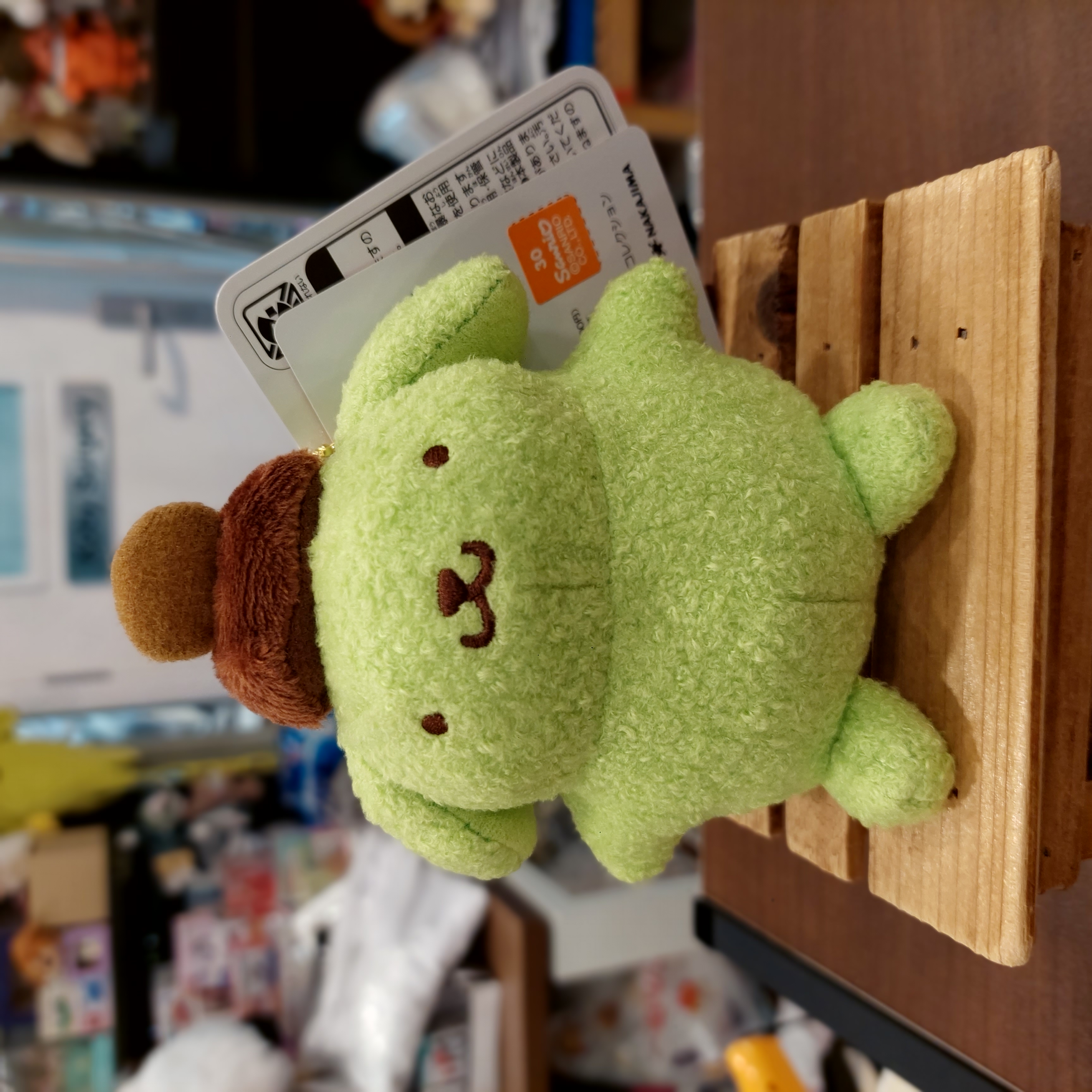 日版 Sanrio Pompompurin 布甸狗 吊飾 掛件 綠色