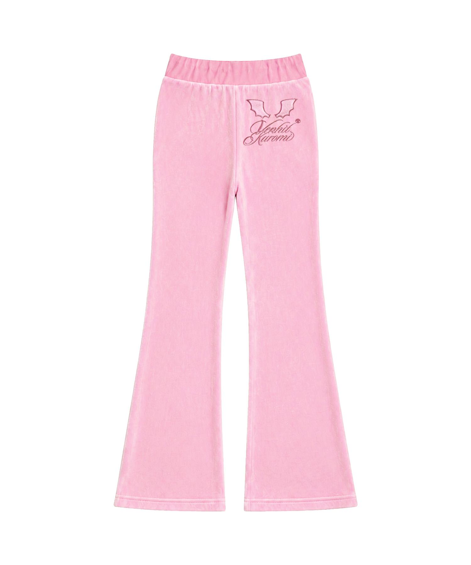Venhit x Kuromi Velour Bootcut Pants Pink